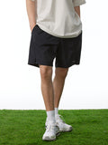 Short de sport de loisirs en plein air uni pour hommes