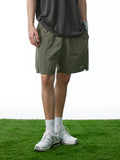 Short de sport de loisirs en plein air uni pour hommes