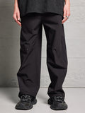 Pantalon cargo ample uni pour hommes