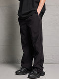 Pantalon cargo ample uni pour hommes