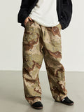 Men's Plaid Camouflage Loose Cargo Pants