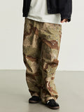 Men's Plaid Camouflage Loose Cargo Pants