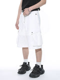 Men's Zippered Multi Pocket Loose Shorts