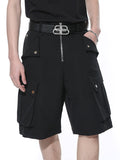 Men's Zippered Multi Pocket Loose Shorts