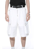 Men's Zippered Multi Pocket Loose Shorts