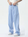 Men's Loose Striped Casual Wide Leg Pants