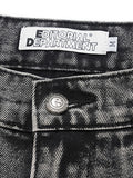 Short droit en denim délavé pour hommes