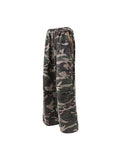 Pantalon cargo décontracté ample camouflage rétro pour hommes