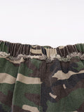 Pantalon cargo décontracté ample camouflage rétro pour hommes