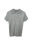 Plain casual POLO collar Short Sleeve Knits