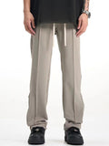 Men's zippered ankle casual Straight Leg Pants