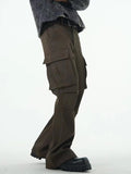 Men's Multi Pocket Ruched Cargo Pants