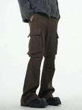 Men's Multi Pocket Ruched Cargo Pants