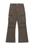 Pantalon cargo froncé multi-poches pour hommes