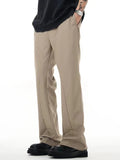 Men's Casual Drape Straight Leg Pants