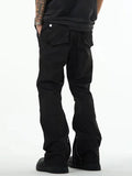 Men's Knee Pleated Casual Cargo Pants