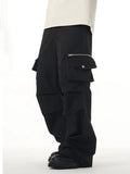 Men's Zippered Pocket Loose Cargo Pants