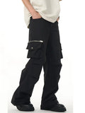 Men's Zippered Pocket Loose Cargo Pants