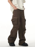 Men's Zippered Pocket Loose Cargo Pants