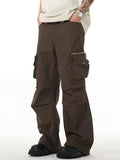 Men's Zippered Pocket Loose Cargo Pants