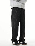 Men's Contrast Color Loose Sport Cargo Pants