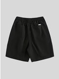 Short droit ample uni pour hommes