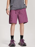 Men's plain casual loose wide Leg Shorts