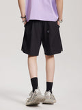 Men's plain casual loose wide Leg Shorts