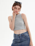 Plain Crewneck Short Tank Top