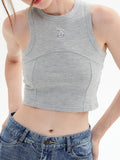 Plain Crewneck Short Tank Top