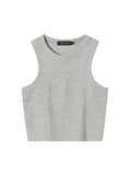 Plain Crewneck Short Tank Top