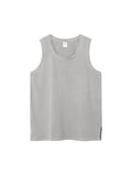 Tanktop mit verwaschenem Used-Look und Schlitz am Saum