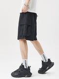 Men's Plain Casual Big Pocket Shorts