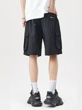 Men's Plain Casual Big Pocket Shorts