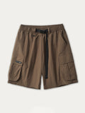 Men's Plain Casual Big Pocket Shorts