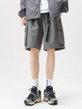 Men's Plain Casual Big Pocket Shorts