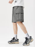 Men's Plain Casual Big Pocket Shorts