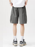 Men's Plain Casual Big Pocket Shorts