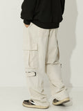 Men's Plain Multi Pocket Loose Cargo Pants