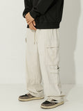 Men's Plain Multi Pocket Loose Cargo Pants