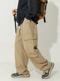 Men's Plain Multi Pocket Loose Cargo Pants