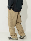 Men's Plain Multi Pocket Loose Cargo Pants