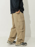 Men's Plain Multi Pocket Loose Cargo Pants