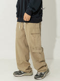 Men's Plain Multi Pocket Loose Cargo Pants