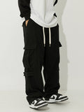 Men's Plain Multi Pocket Loose Cargo Pants