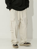 Men's Plain Multi Pocket Loose Cargo Pants