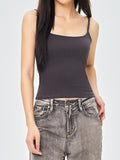 Plain Crewneck Slim Cami Top