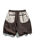 Men's Contrast Color Patchwork Workwear Shorts