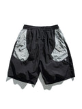 Men's Contrast Color Patchwork Workwear Shorts