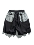 Men's Contrast Color Patchwork Workwear Shorts